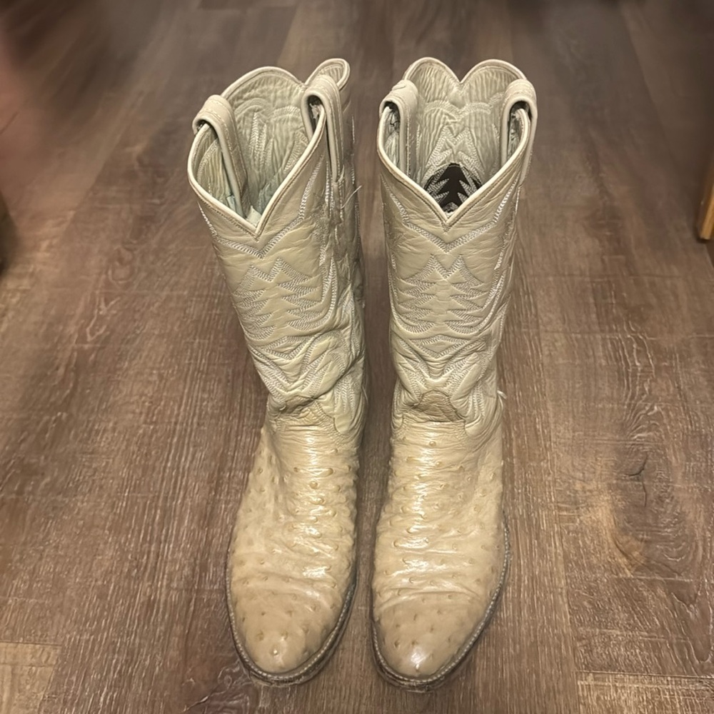 Vintage Ostrich Tony Lama Cowboy Boots